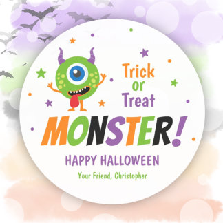 Étiquettes autocollantes pour fêtes d'Halloween su
