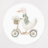 Étiquettes Autocollants de canard mignons (Design 2)