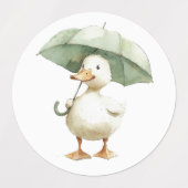 Étiquettes Autocollants de canard mignons (Design 1)