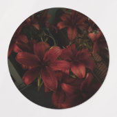 Étiquettes autocollants de fleurs (Design 2)