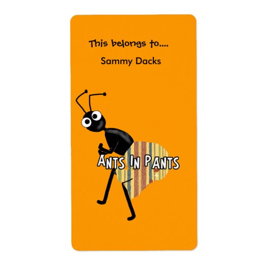 Étiquettes Autocollants Ex-libris Fourmis Dans Le (Devant)