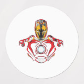 ÉTIQUETTES AUTOCOLLANTS IRON MAN (Design 1)