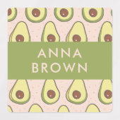 Étiquettes Avocado Motif enfants retour à l'école imperméable (Design 1)