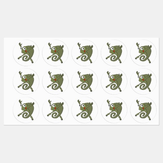 Étiquettes Awesome Chameleon (Feuille)