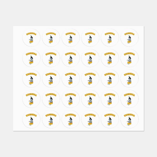 Étiquettes Baby Krishna (Feuille)