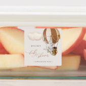 Étiquettes Baby shower de ballon éléphant (Apposé)