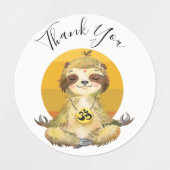 Étiquettes Baby shower Sloth (Design 2)