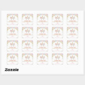 Étiquettes Baby shower Unicorne Favor Sticker (Feuille)