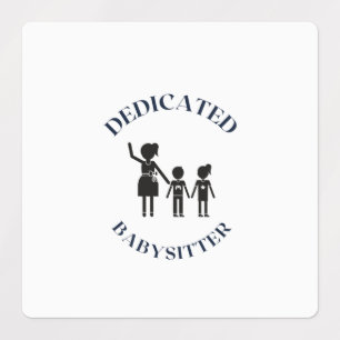 ÉTIQUETTES BABYSITTER DÉDIÉ
