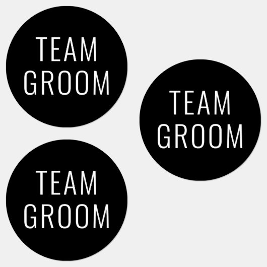 Étiquettes Bachelor Party Wedding Favoriser Team Groom (Groupe)
