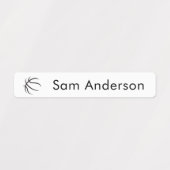 Étiquettes Back to School Basketball Kids Name Labels (Design 1)