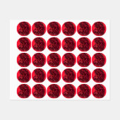 Étiquettes Bague Magic Red Neon - Nuit étoilée Extraordinaire (Feuille)