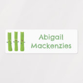 Étiquettes Baguettes de céleri mignonne caricature légumes pe (Design 1)