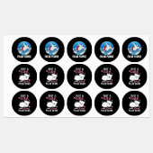 Étiquettes Bain Polaire Plongée Ice Jump Funny Ours Polaire B (Feuille)