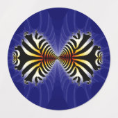 Étiquettes Baiser de poisson zèbre (Design 2)