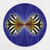 Étiquettes Baiser de poisson zèbre (Design 1)
