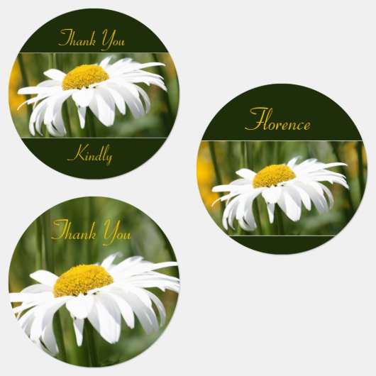 Étiquettes Baisy blanc décoratif (Groupe)