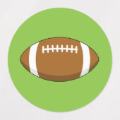 Étiquettes Bal de football américain (Design 1)