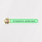 Étiquettes Balises de nom de photo personnalisée décorative é (Design 1)