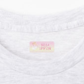 Étiquettes Ballerina jaune/rose nom imperméable (Apposé)