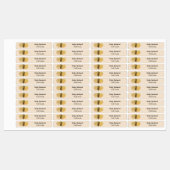 Étiquettes Ballons de fête de la Parties scintillant jaune en (Feuille)