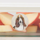 Étiquettes Basset Hound Peinture - Cute Original Chien Art (Apposé)