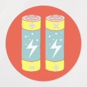 Étiquettes Batteries (Design 2)