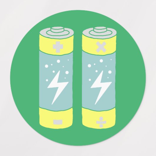 Étiquettes Batteries (Design 3)
