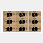 Étiquettes Beard Oil Label template package product add logo (Feuille)