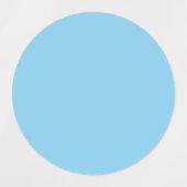 Étiquettes Bébé bleu couleur solide | Classique | Élégant (Design 1)