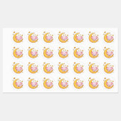 Étiquettes Bébé éléphant dormant (Feuille)