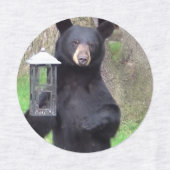 Étiquettes Belle Ours Noir (Design 1)