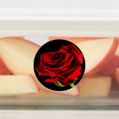 Étiquettes Belle rose rouge (Apposé)
