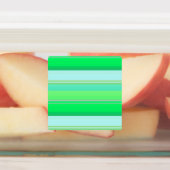 Étiquettes Belles rayures vert aqua (Apposé)