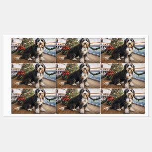 Étiquettes Bernedoodle Christmas Cruise : Pawsome Holiday