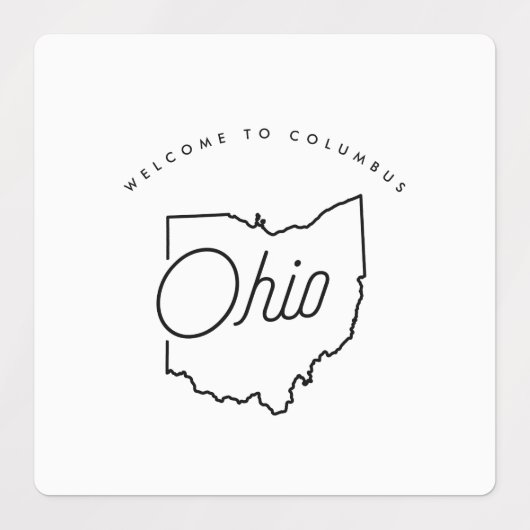 ÉTIQUETTES BIENVENUE EN OHIO (Design 1)