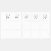 ÉTIQUETTES BIENVENUE EN OHIO (Feuille)