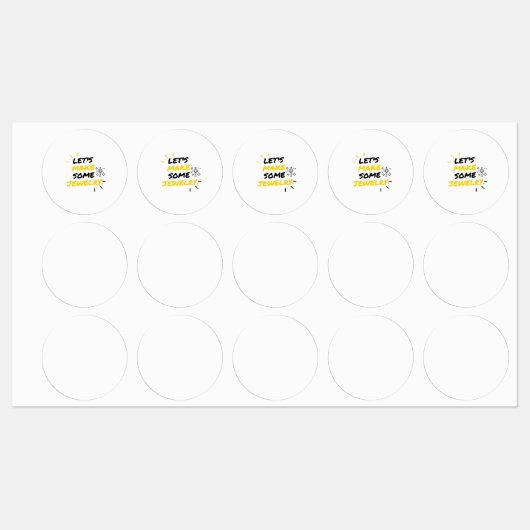 Étiquettes Bijouterie (Feuille)