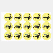 Étiquettes Black hungry scorpion (Feuille)