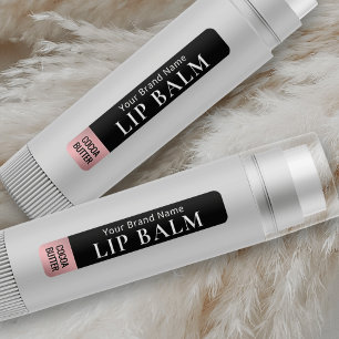 Étiquettes Black Rose Gold Lipstick Lip Balm Tube imperméable