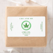 Étiquettes blancs de CBD Oil (En situation)