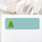 Étiquettes blancs de l'arbre de Noël (En situation)