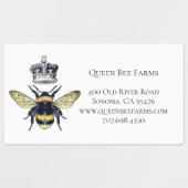 Étiquettes blancs Queen Bee (Design 2)