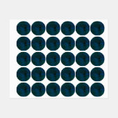 Étiquettes bleu (Feuille)