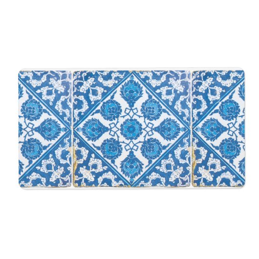 Étiquettes Bleu Blanc Delft aux Bleuets (Devant)