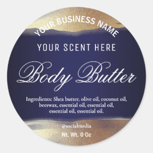 Étiquettes bleu et or de la Marine