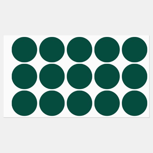 Étiquettes Bleu-vert (roue chromatique) Vert mer profond  (Feuille)