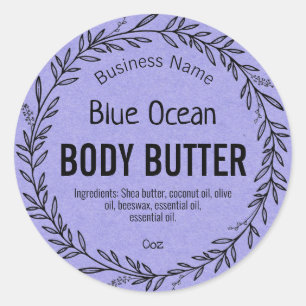 Étiquettes Bleus Pour Produit Parfumé Océanique