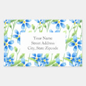 Étiquettes 'Blue Blossoms' (Devant)