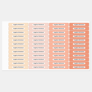 Étiquettes Blush Tones Palette Kids Name Organizational 